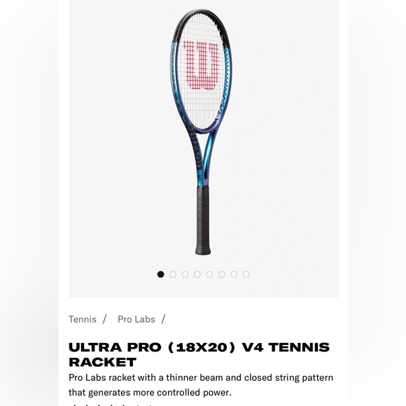 NWT Set of Wilson Ultra Pro 18x20 v4, Grip 2 - Picture 1 of 14